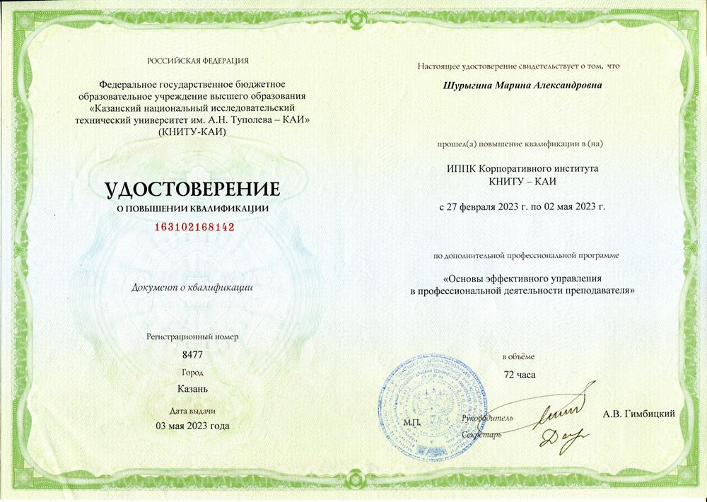 Основы эффективного управления в профессиональной деятельности преподавателя