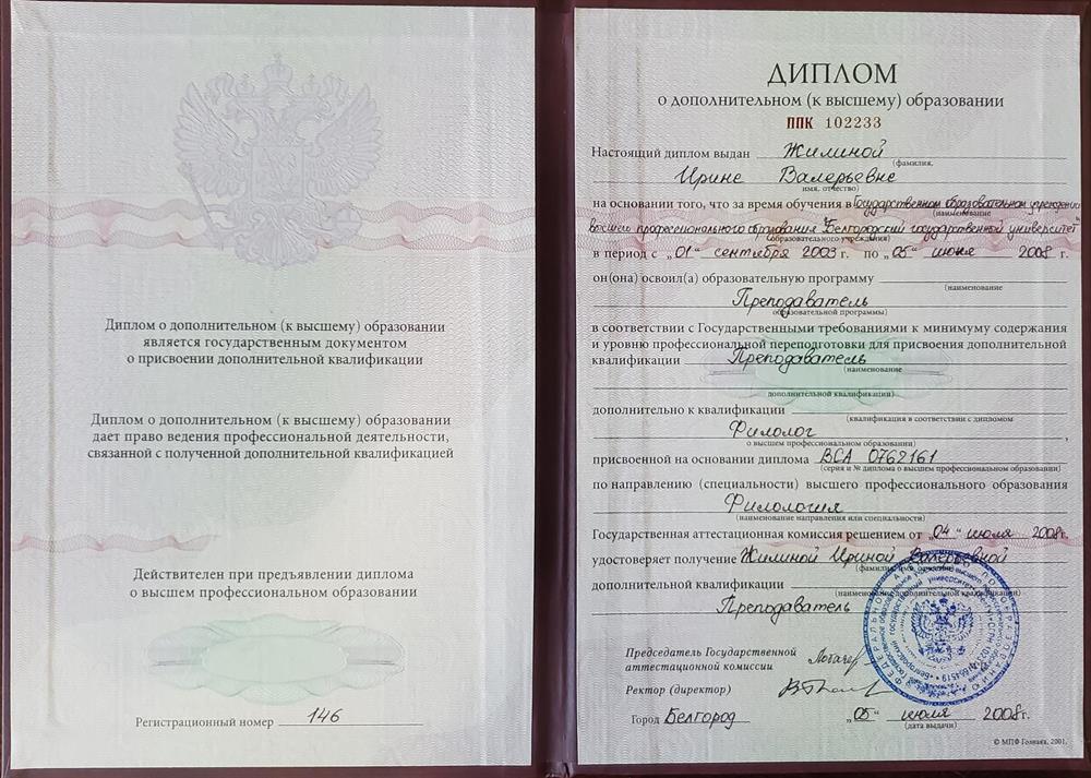 Диплом об окончании