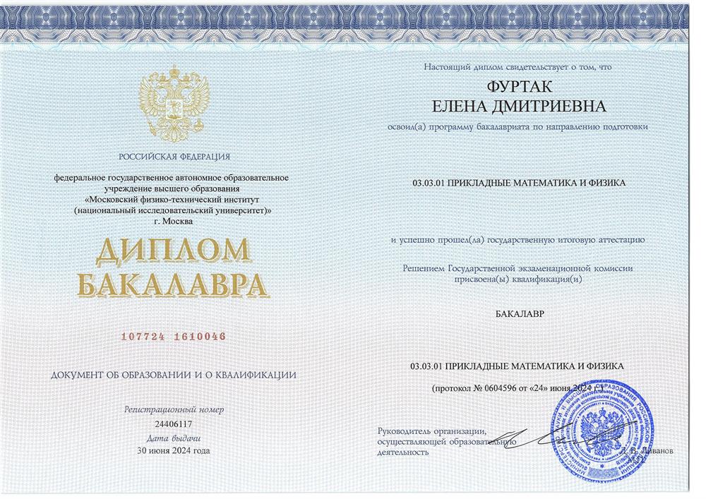 Диплом бакалавра