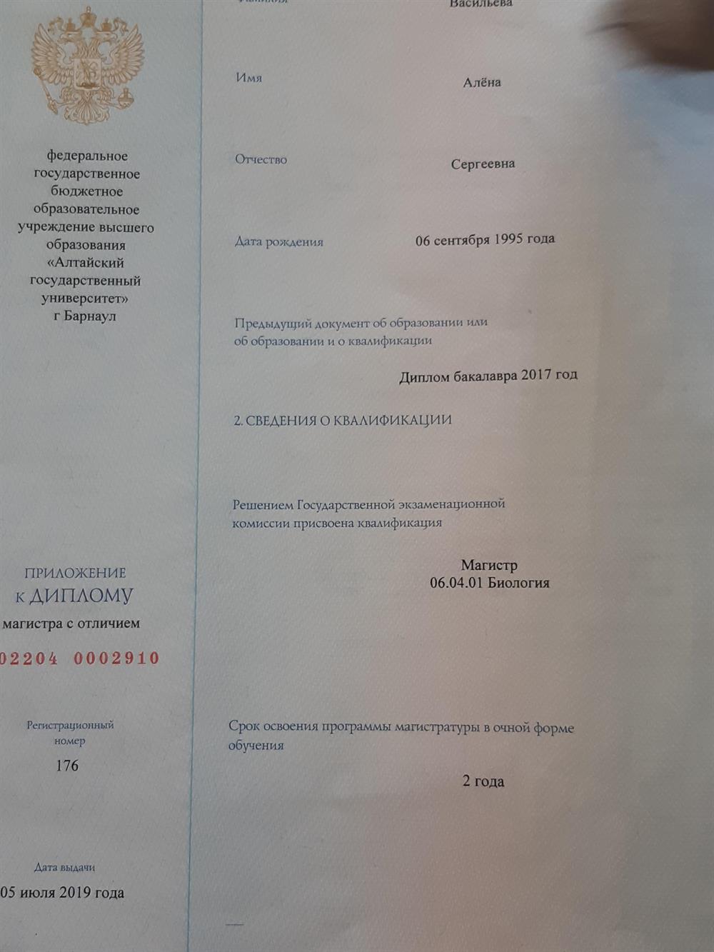 Диплом магистра 1
