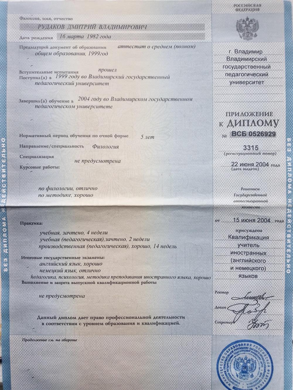 Диплом внутренняя