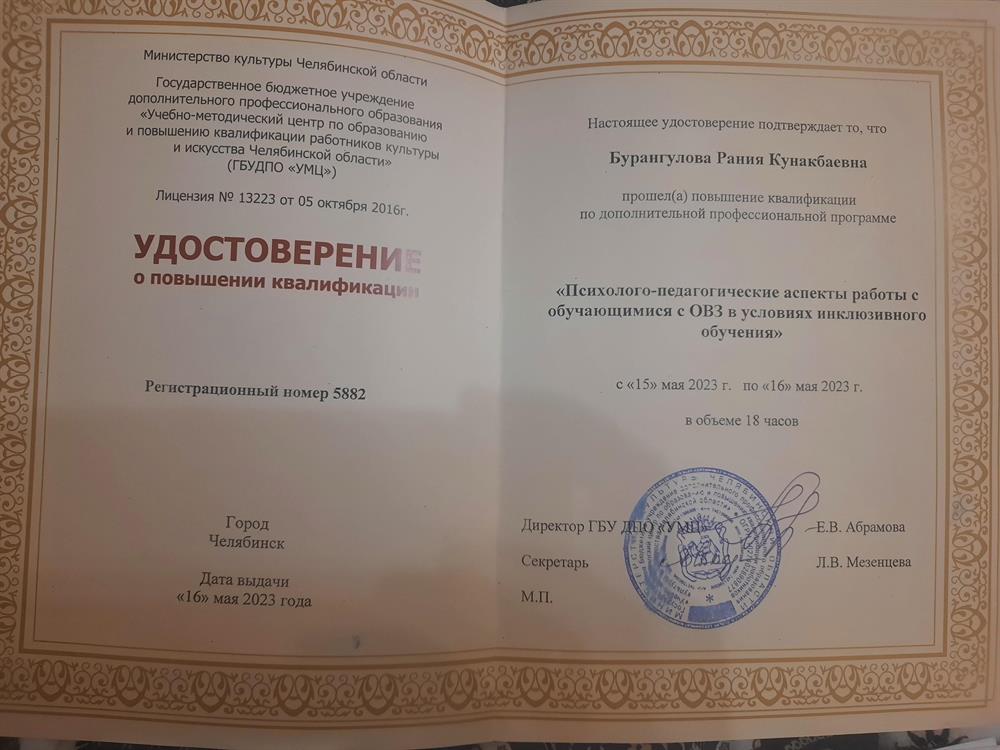 Удостоверение. Государственное бюджетное учреждение дополнительного профессионального образования