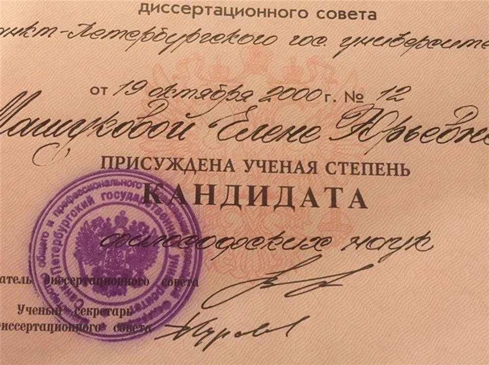Диплом кандидата философских наук
