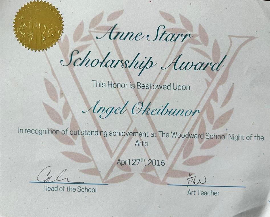Грамота. Scholarship Award Certificate 