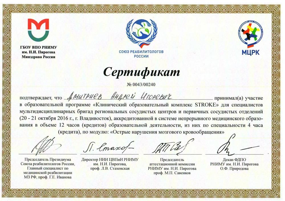 Клинический образовательный комплекс STROKE