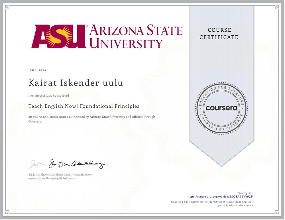 TESOL Certificate