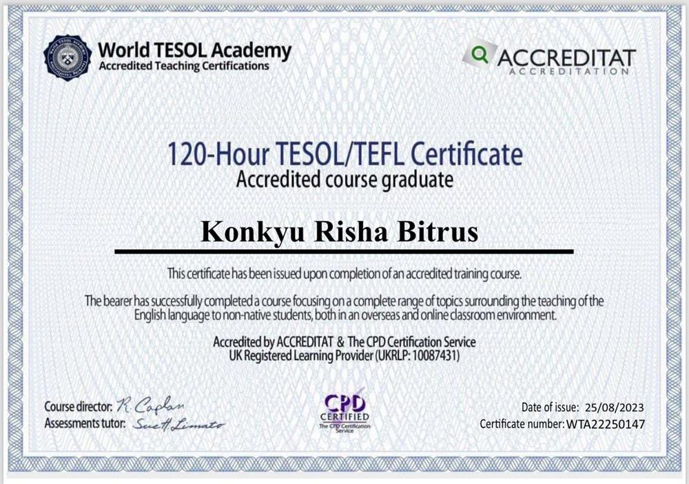 TESOL/TEFL Certificate 