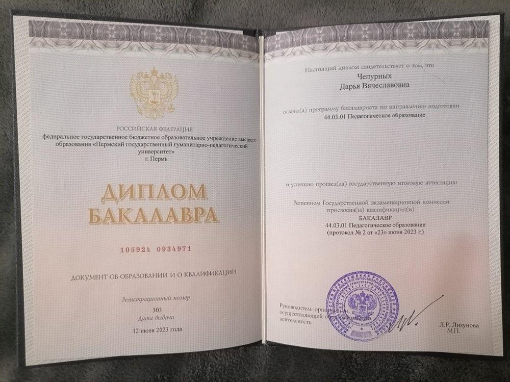 ДИПЛОМ УНИВЕРСИТЕТ 