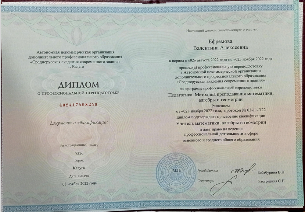 Повышение квалификации 