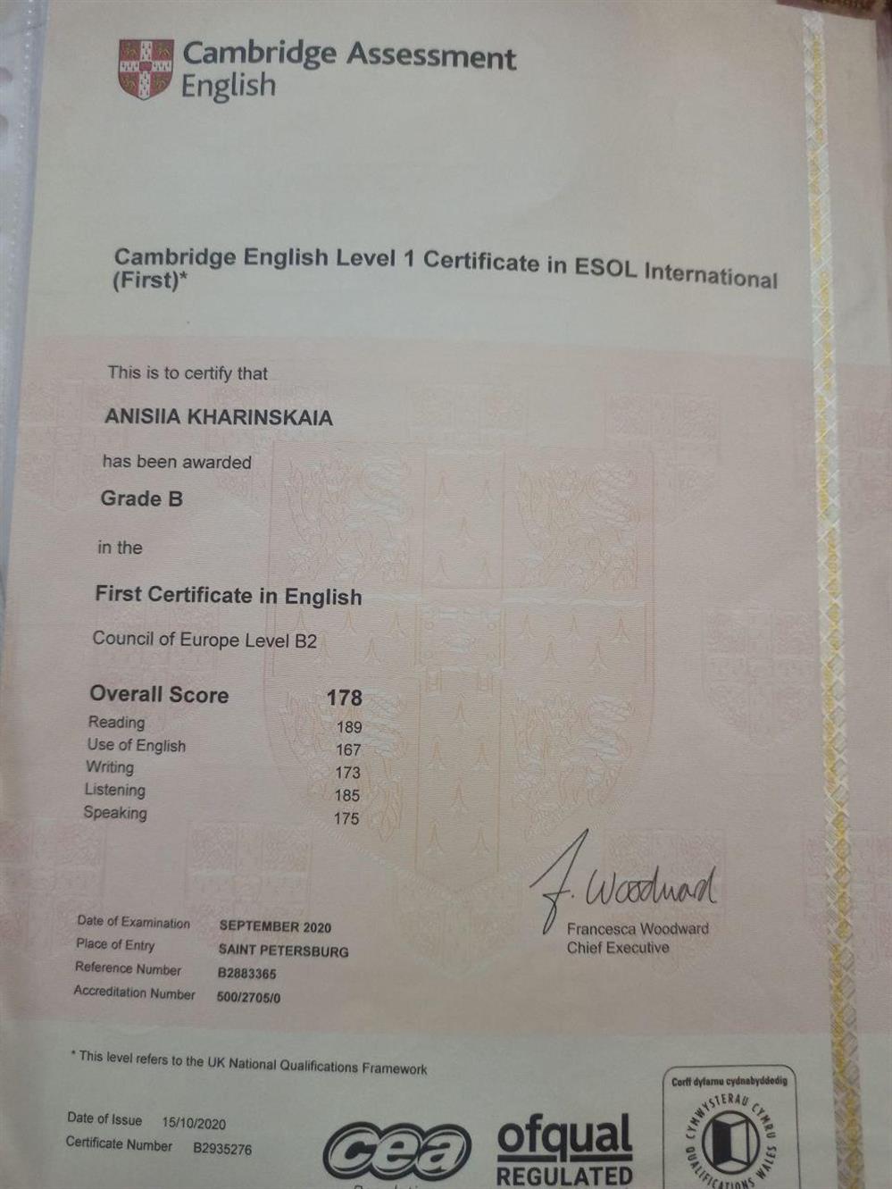 Cambridge exams B2