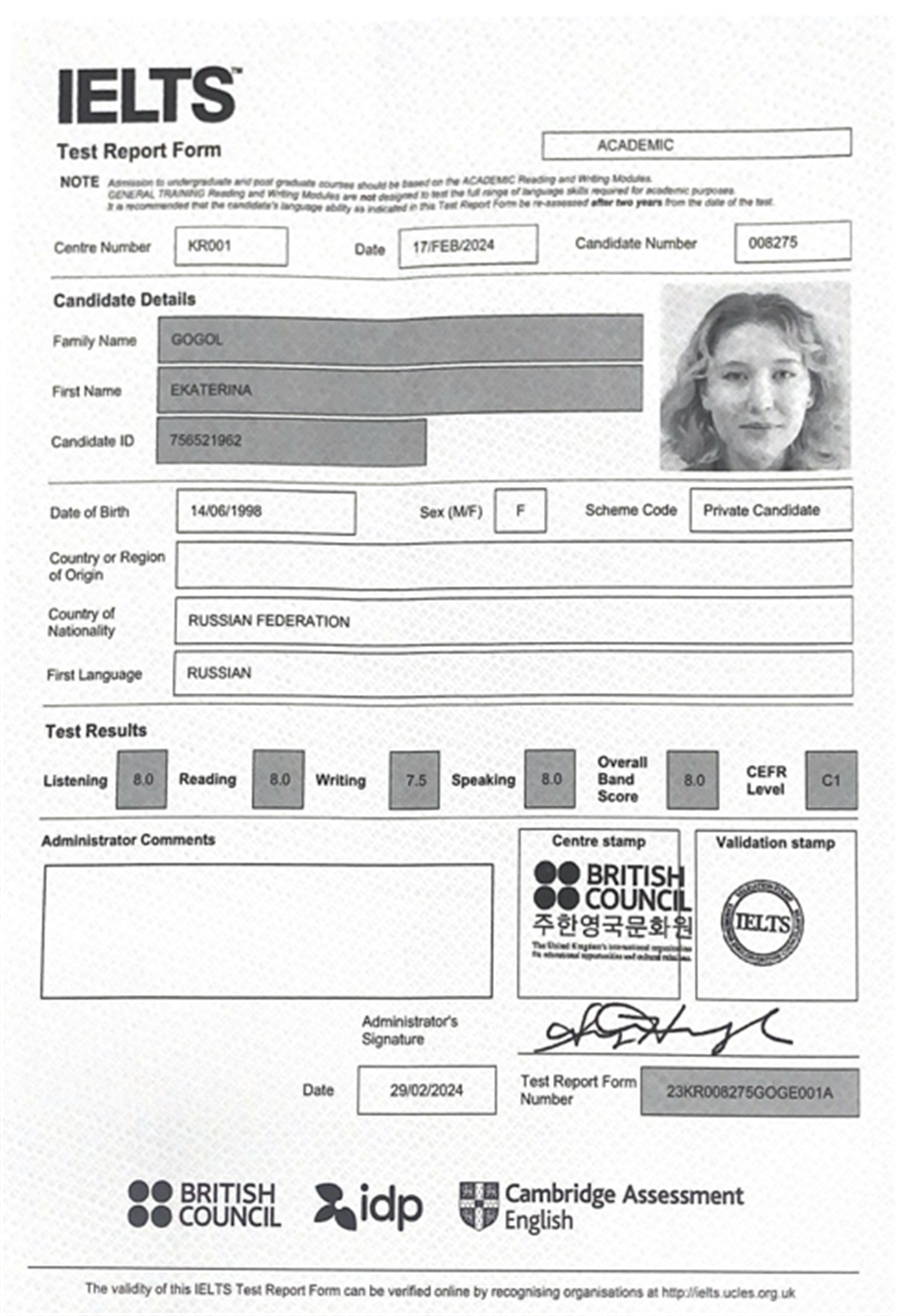 IELTS 