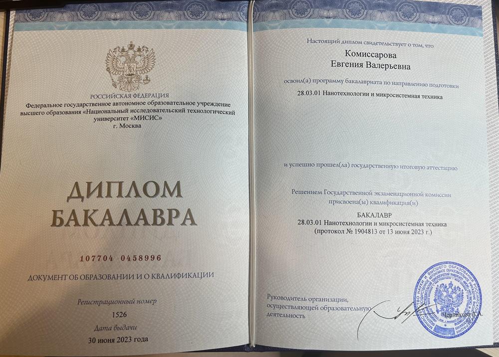 Диплом бакалавра 
