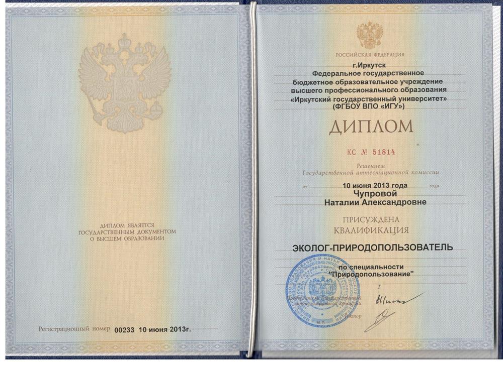 Диплом ИГУ