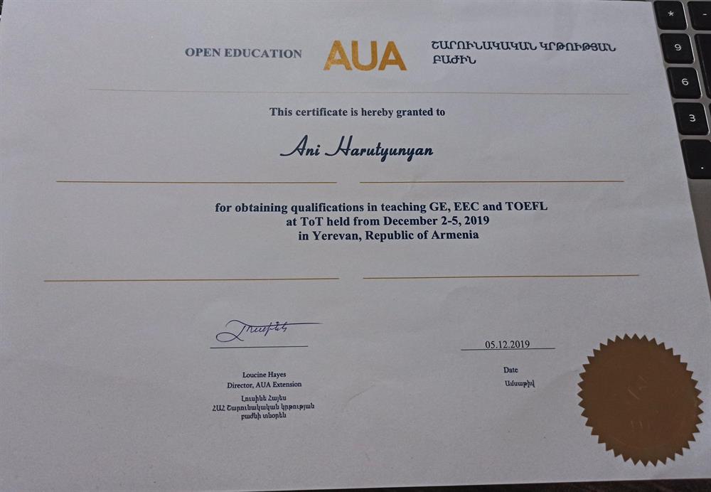 TEFL Certificate