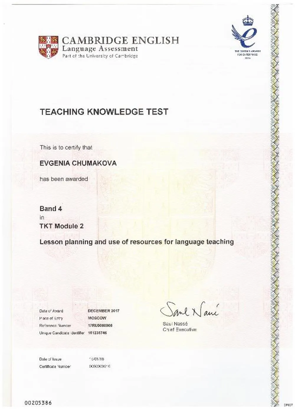Teaching Knowledge Test: Module 2