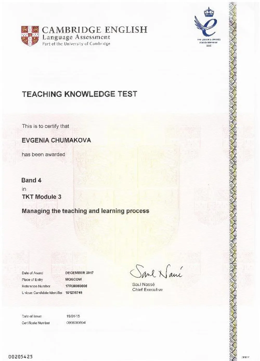 Teaching Knowledge Test: Module 3