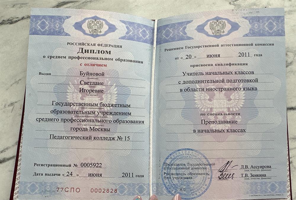 Учитель начальных классов с дополнительной подготовкой в области иностранного языка (английского) 
