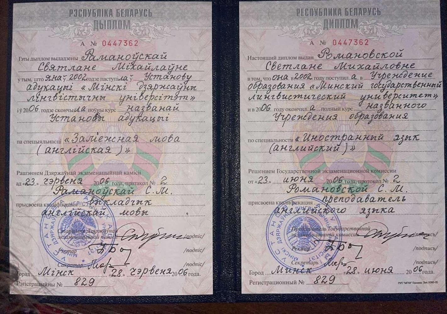 Диплом об окончании МГЛУ