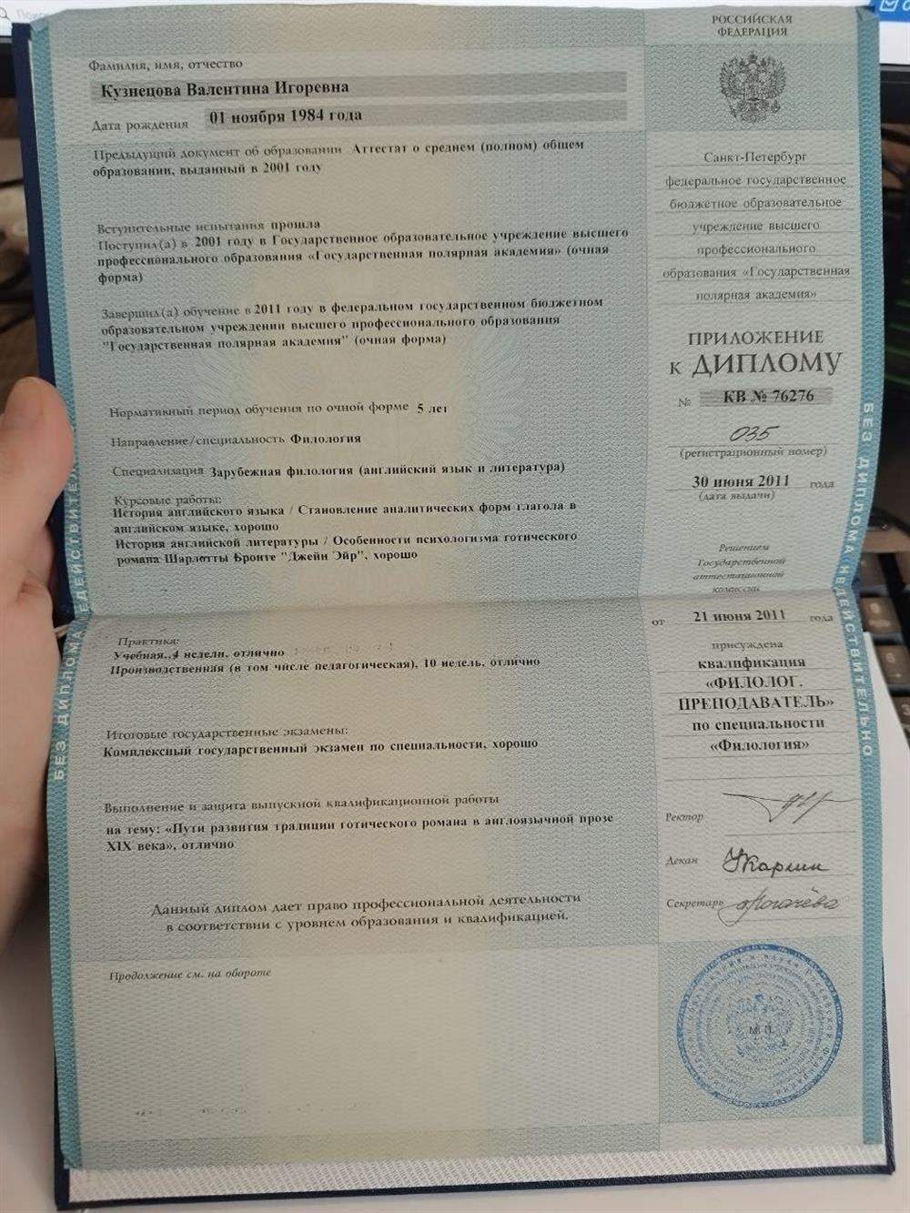 Диплом Разворот 2
