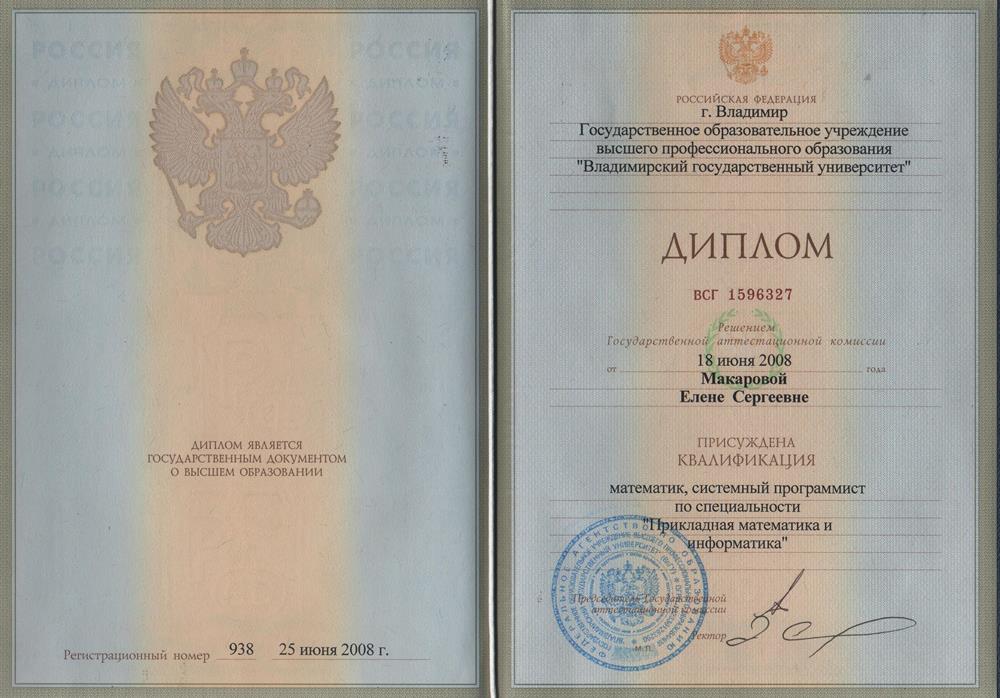 Диплом специалитет