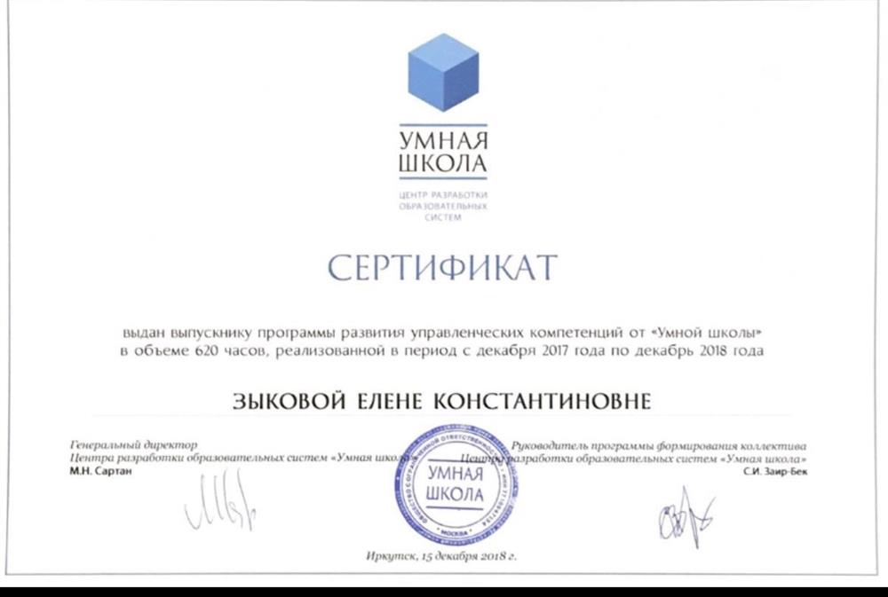 Участие в программе «Умная школа»