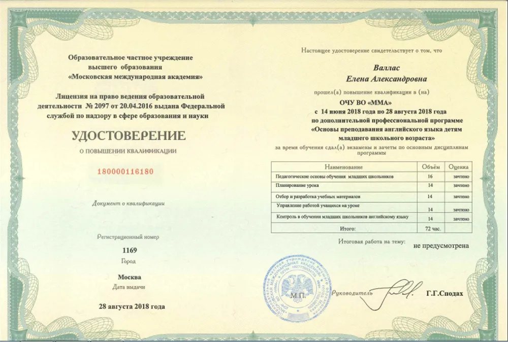 Удостоверение