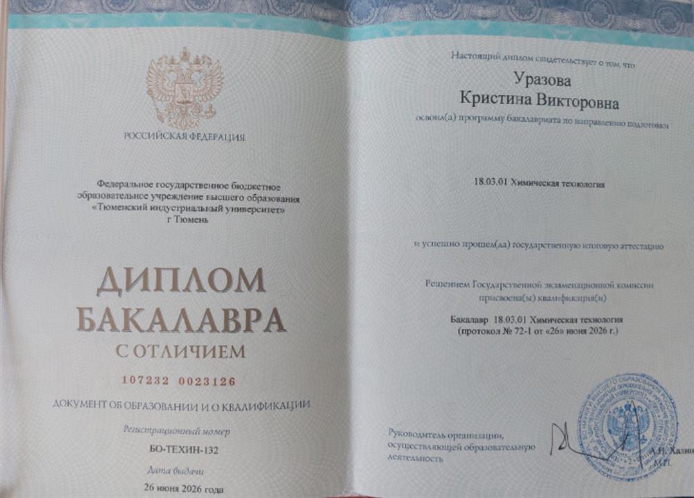 Диплом бакалавра 