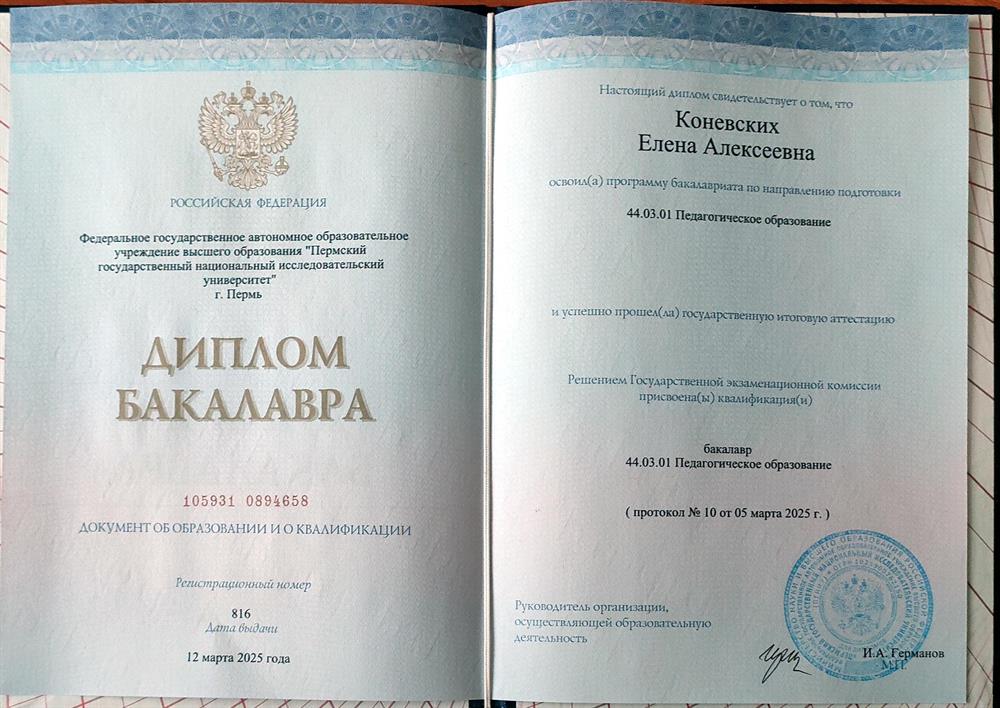 Диплом бакалавра