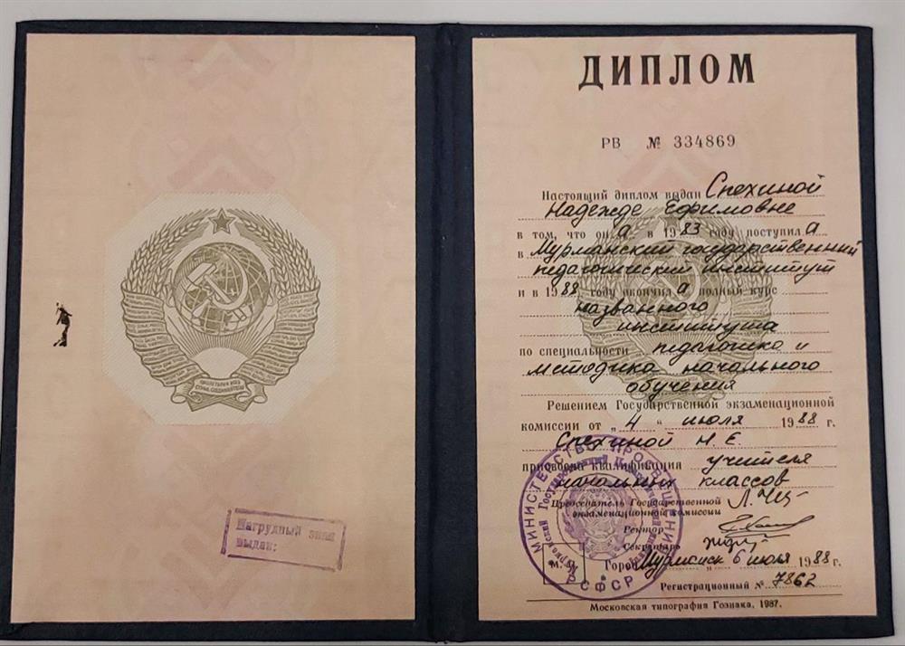 Диплом учителя начальных классов