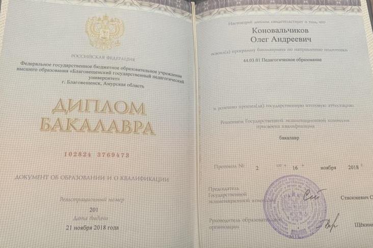 Диплом бакалавра