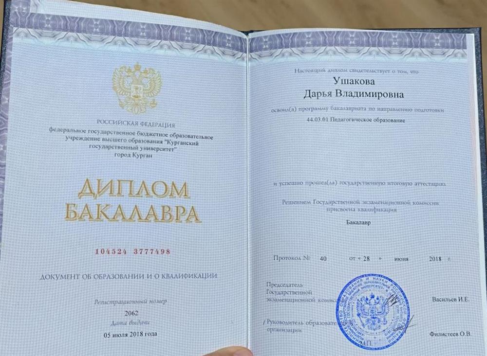 Диплом Бакалавра