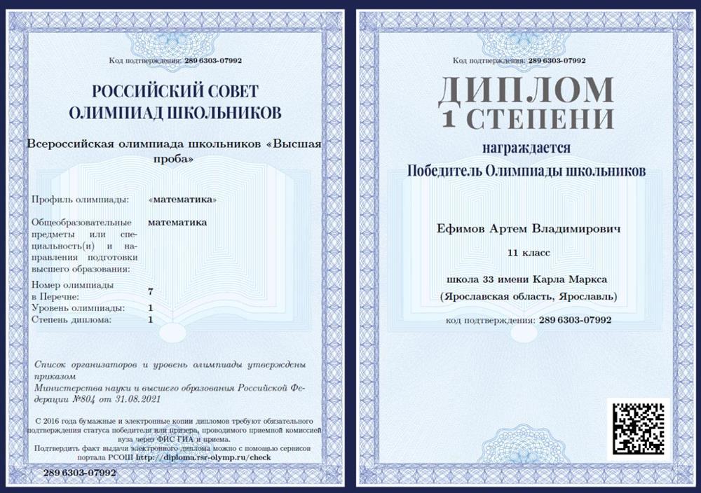 Диплом Высшая Проба, победитель