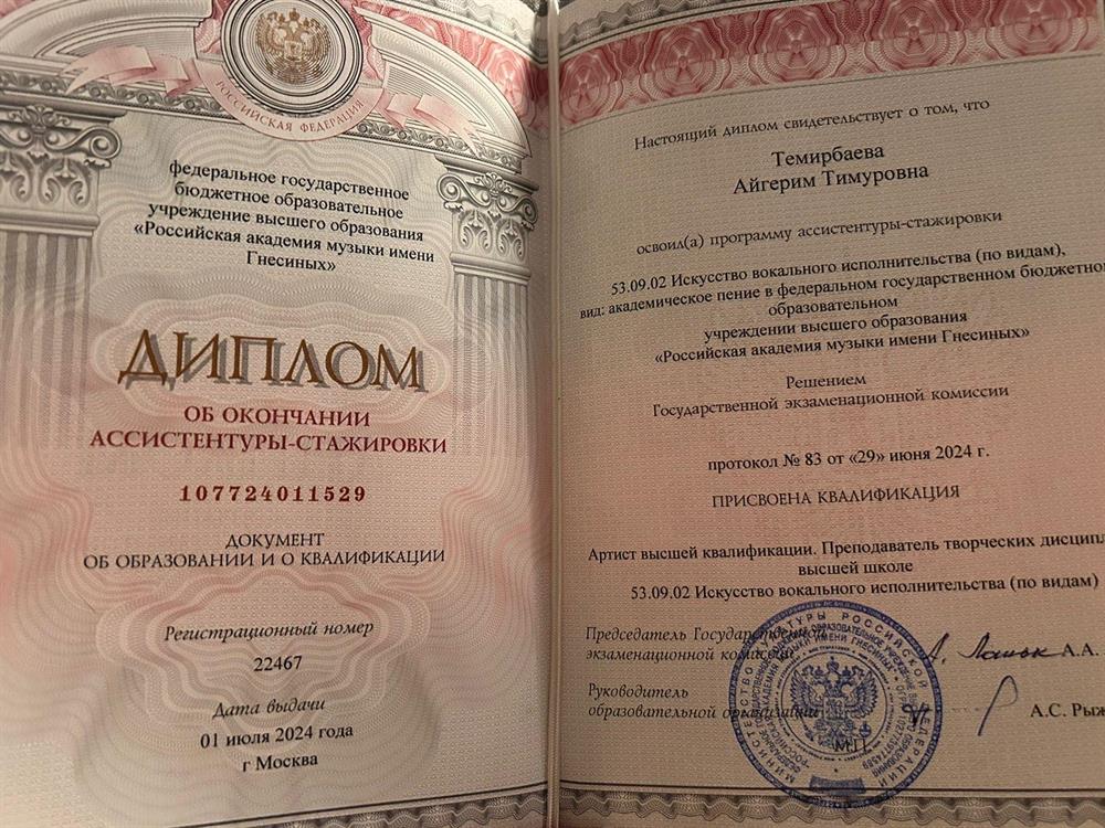 Диплом ассистентура-стажировка