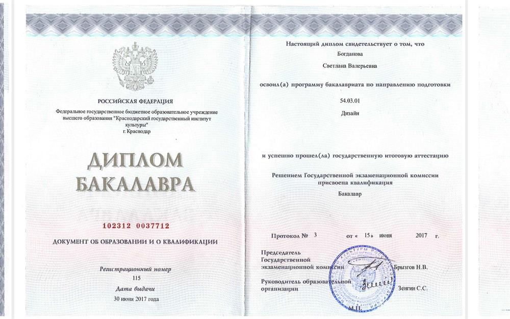Диплом бакалавра