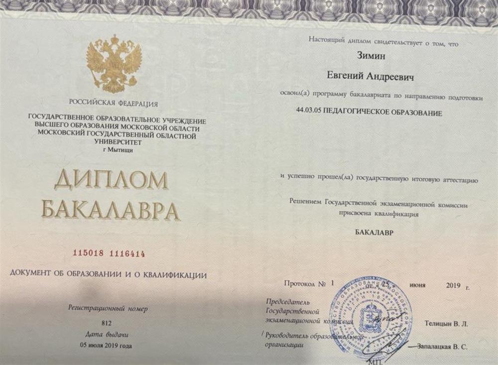 Диплом бакалавра 