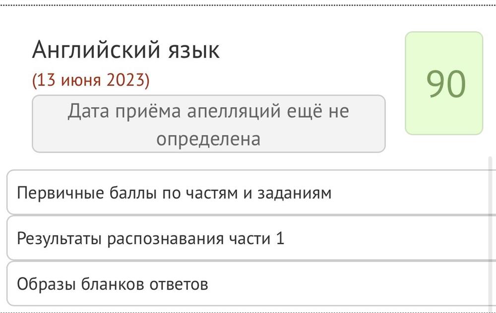 Баллы ЕГЭ 2023 год