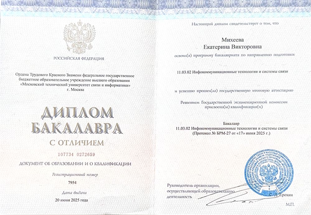 Диплом бакалавра