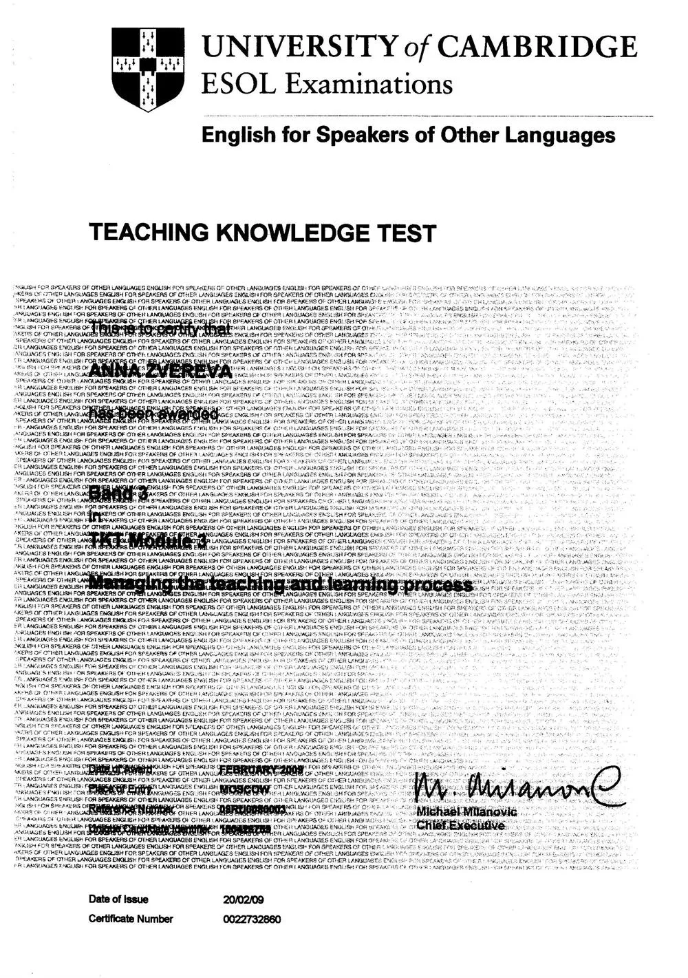 TKT (Module 3)