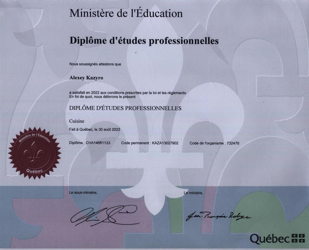 Diplome d'etudes professionnelles