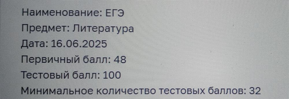 ЕГЭ по литературе 