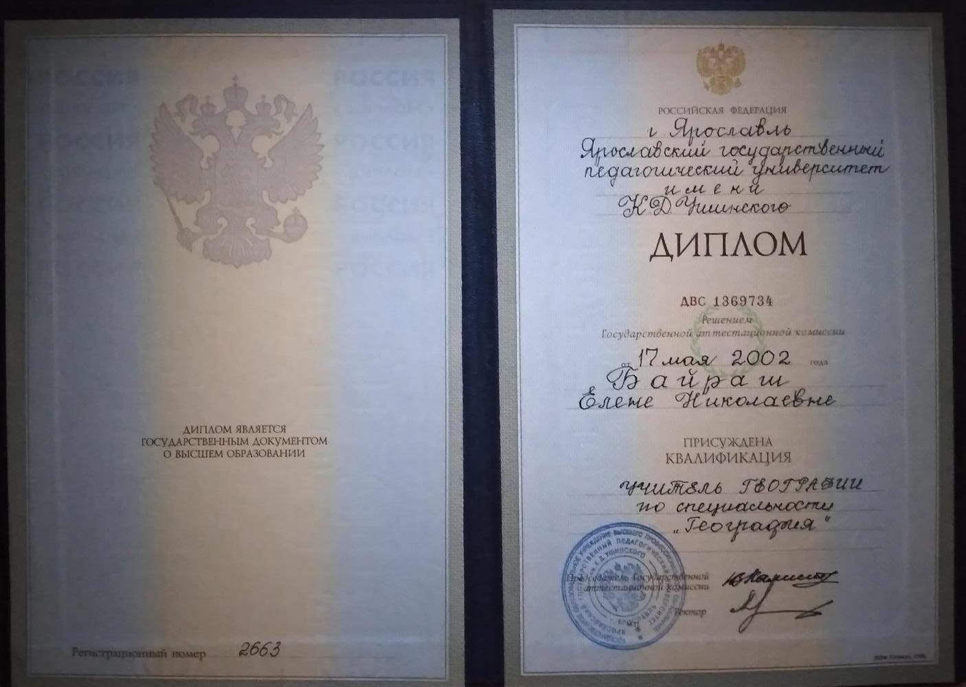 Диплом об образовании