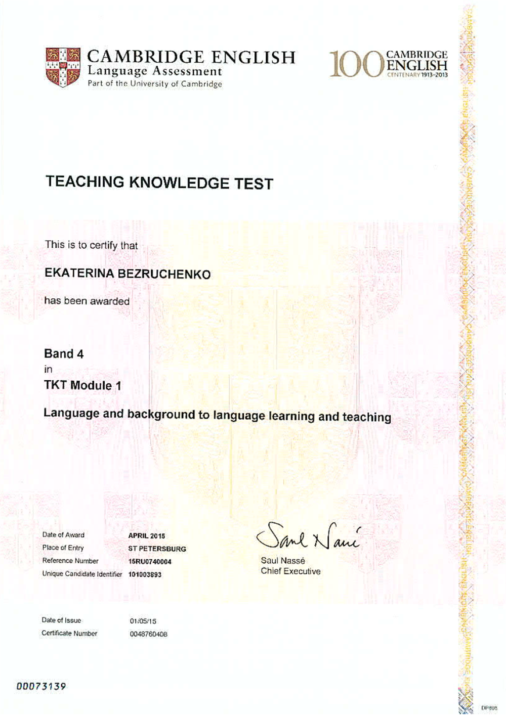 Language and background to language learning and teaching