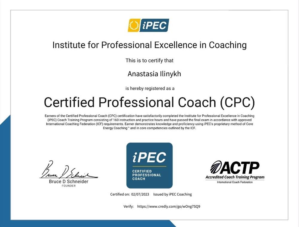 Certified Professional Coach (CPC)
