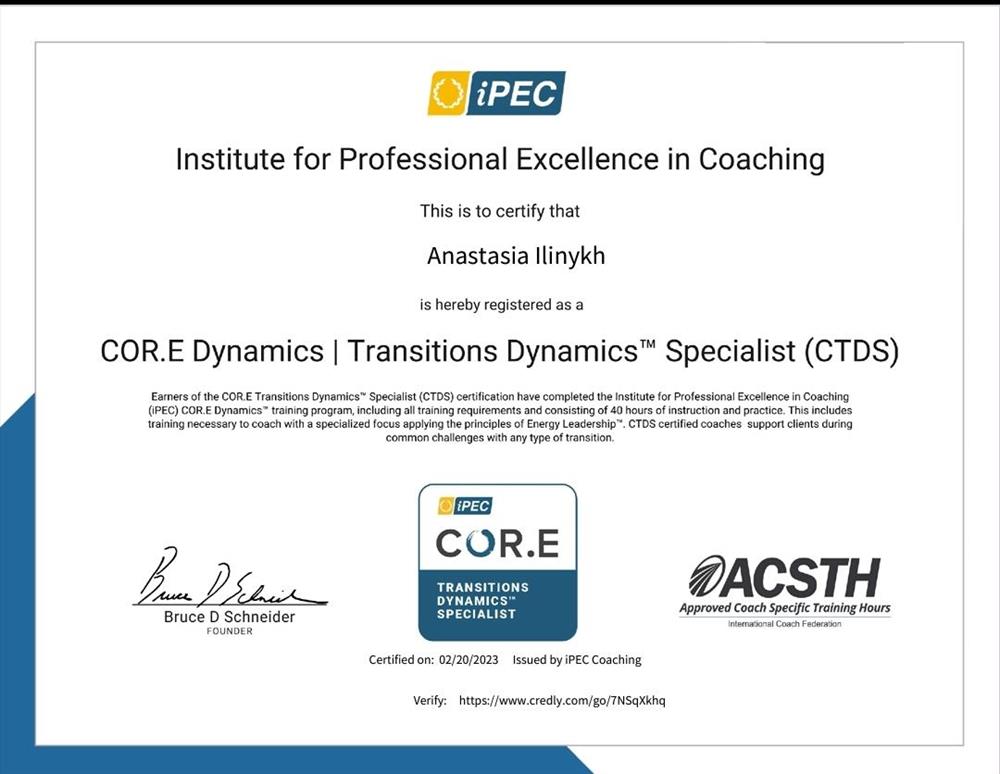 COR.E Leadership Dynamics specialist