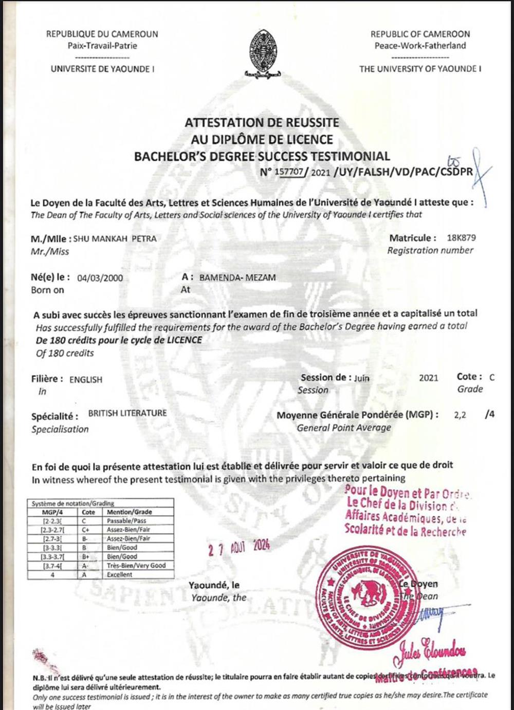 This is my Bachelors degree in English
i specialised in British Literature