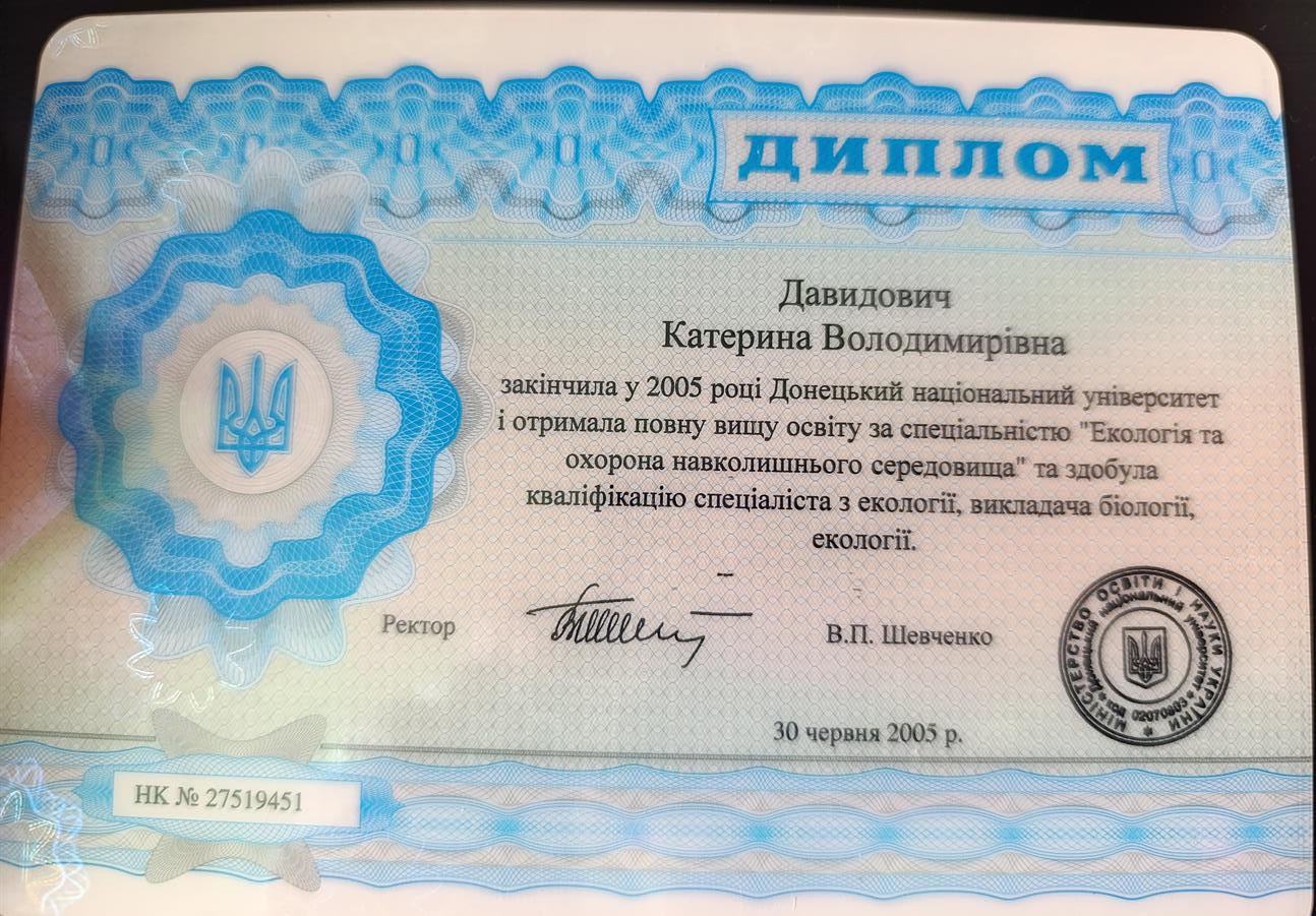 Диплом об образовании 