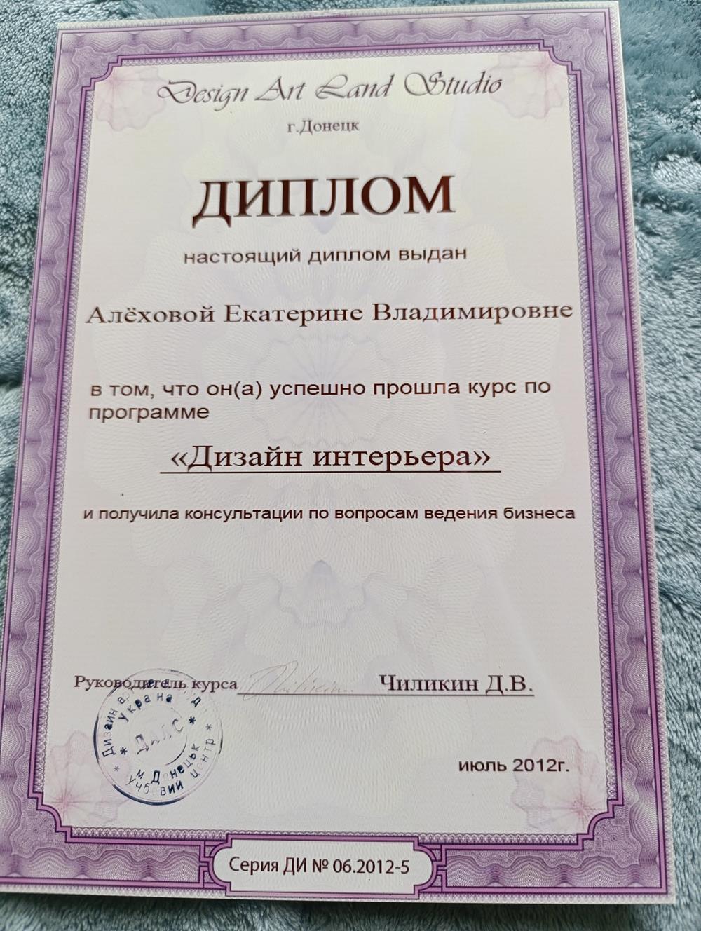 Диплом о дополнительном образовании 