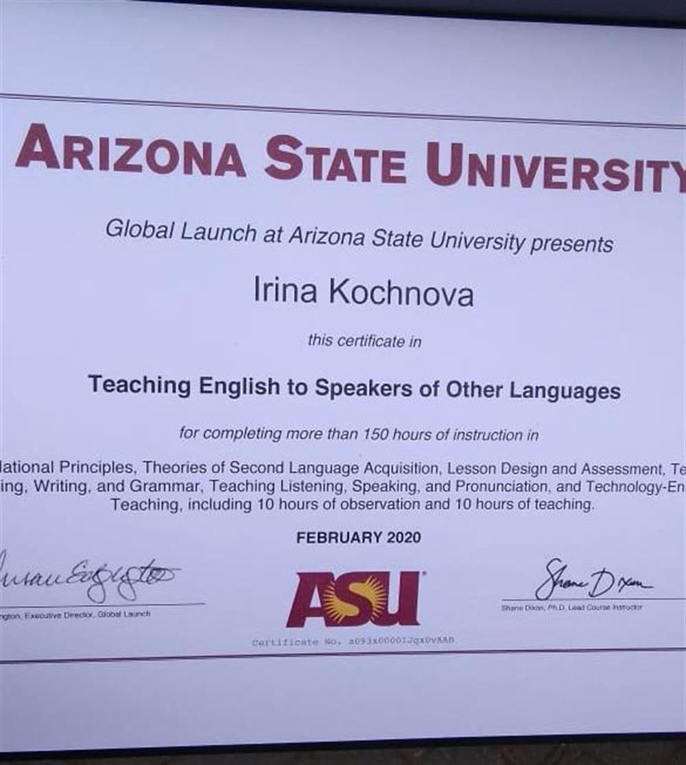 TESOL Certificate