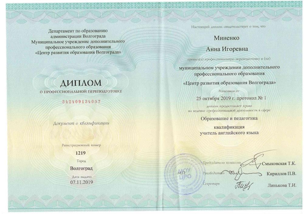 Диплом-переквалификация