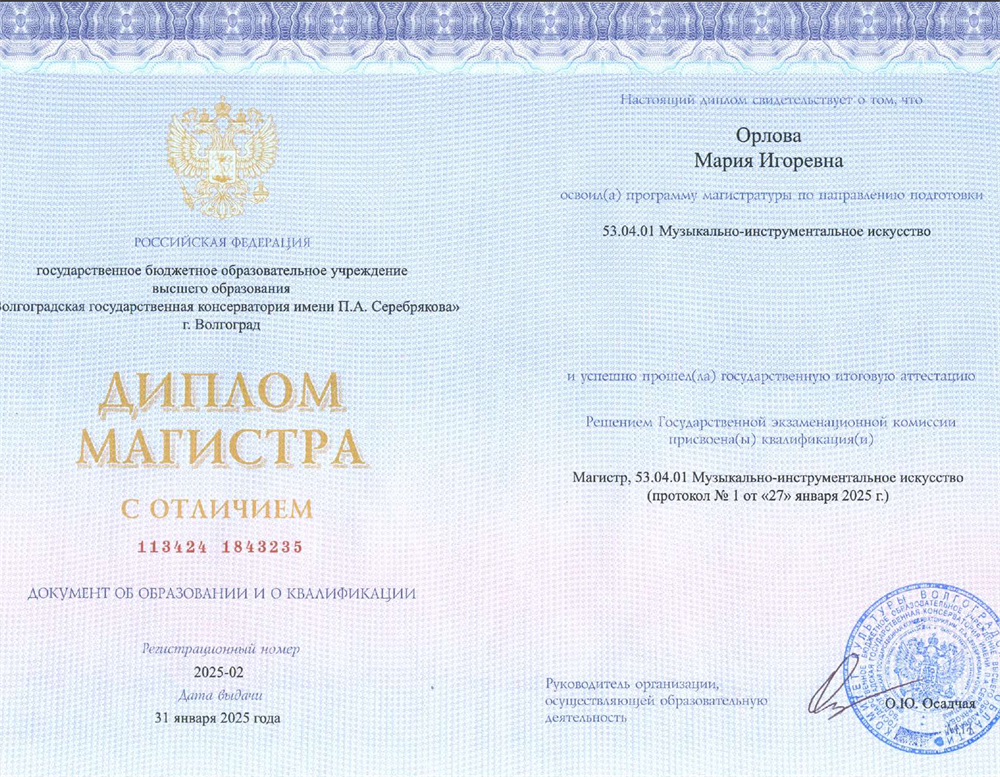 Диплом Магистратуры